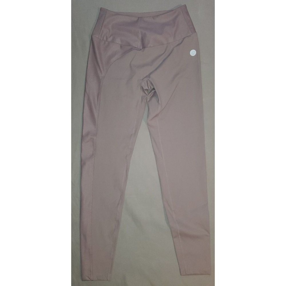 Enavant High Rise Lavendar Shimmer Activewear Crop Leggings Size S